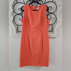 Orange sleeveless dress Calvin Klein Size 14